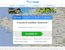Tablet Screenshot of infos-plans.com